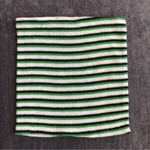 Tube Top Green, Black & White Striped NWT